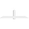 Ekena Millwork Eugene Architectural Grade PVC Gable Bracket, 84"W x 24 1/2"H x 6"D x 6"F, 7/12 Pitch GBP084X25X0606EUG00 - alternate 3